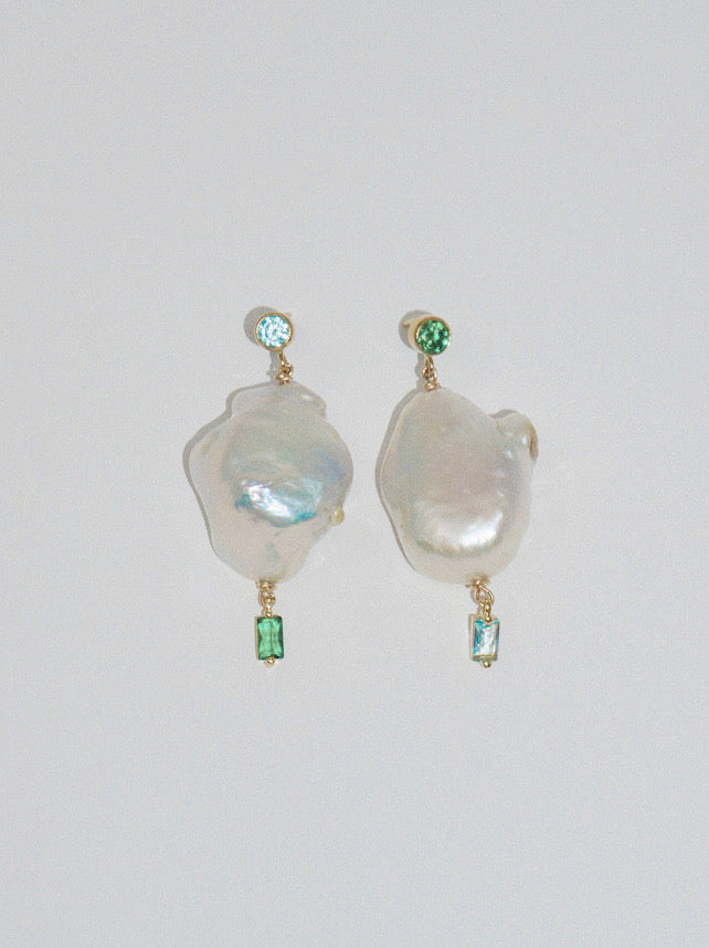 Long Baroque Pearl Drop Earrings – NST Studio